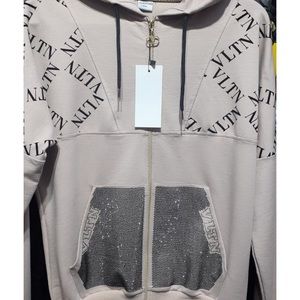 Nice cotton tracksuit with Swarovski details